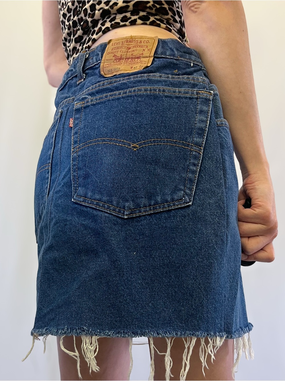 Vintage Upcycled Levis Denim Skirt
